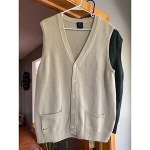 Nike Golf sweater button front vest womens M